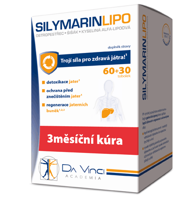 Silymarin LIPO – Da Vinci 60+30 tob. zadarmo
